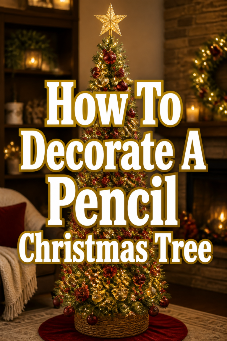🎄 How To Decorate A Pencil Christmas Tree