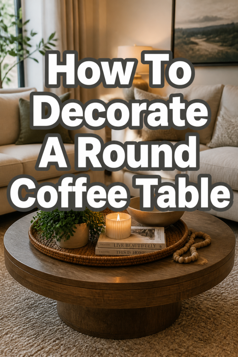 ☕️ How To Decorate A Round Coffee Table