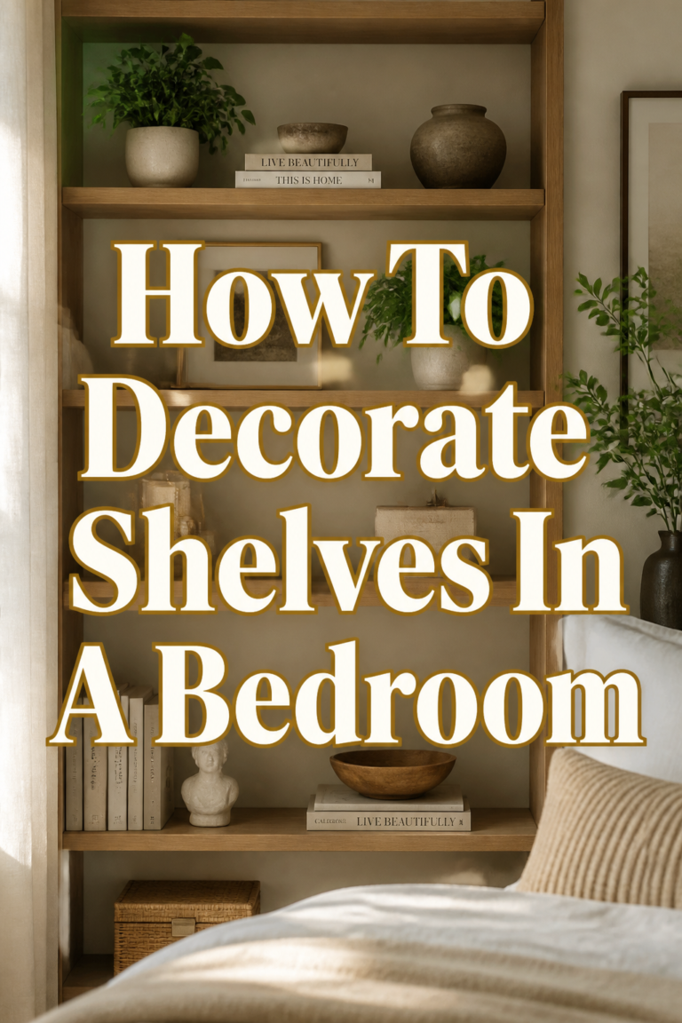 🏡 How To Decorate Shelves In A Bedroom