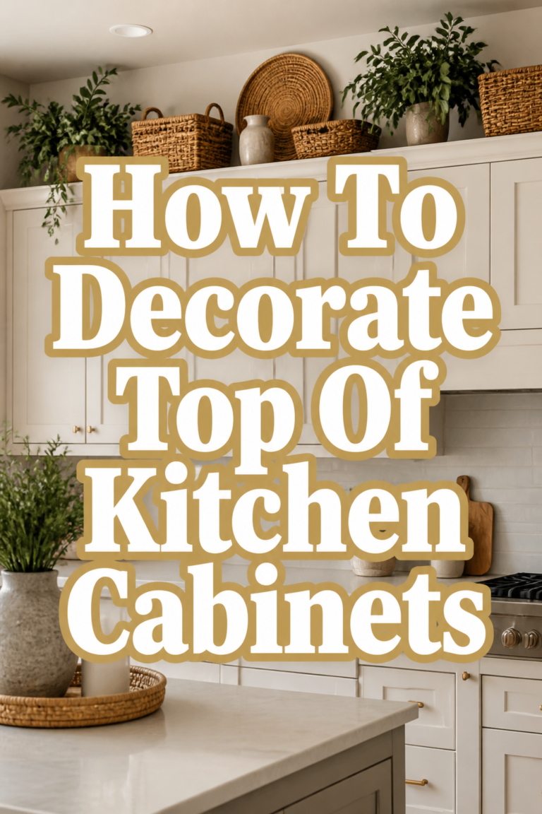 ✨ How To Decorate Top Of Kitchen Cabinets