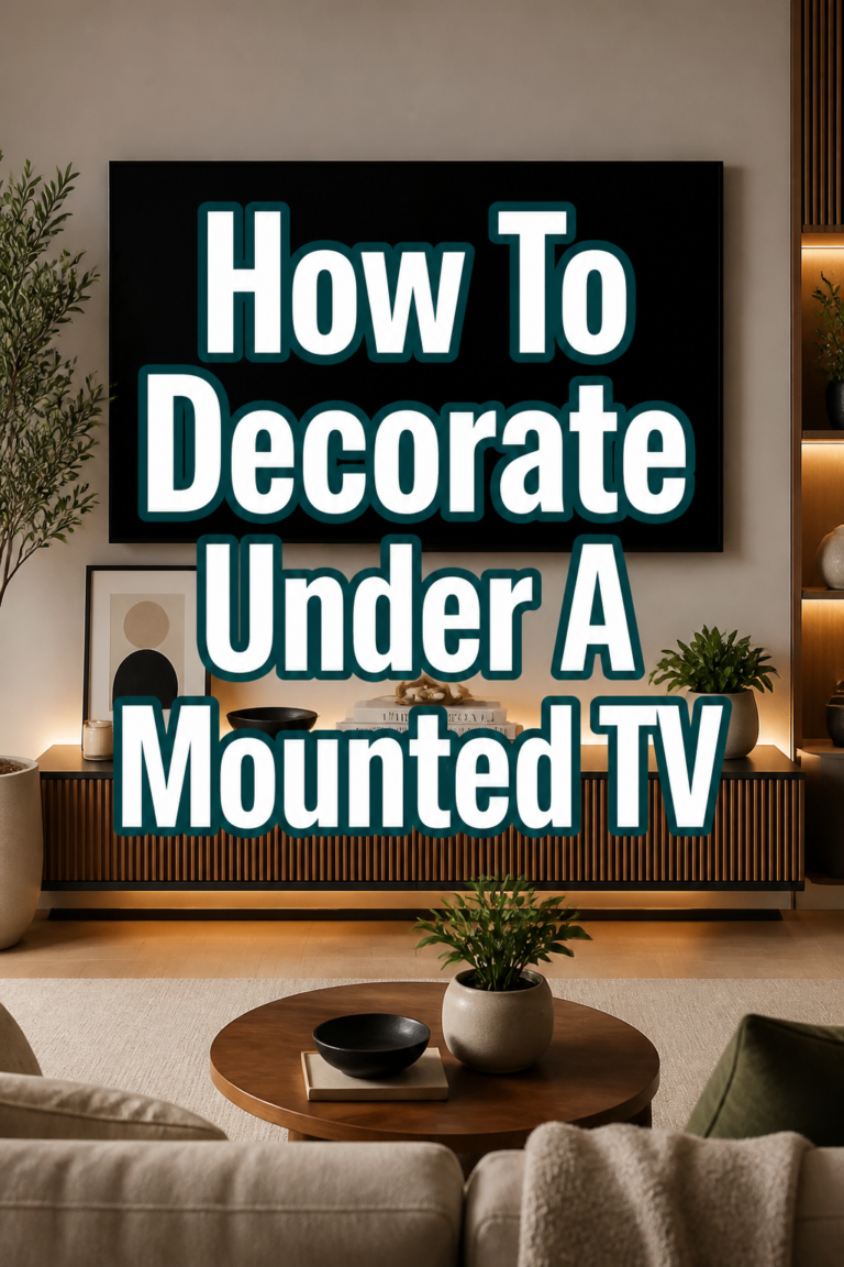 ✨ How To Decorate Under A Mounted TV
