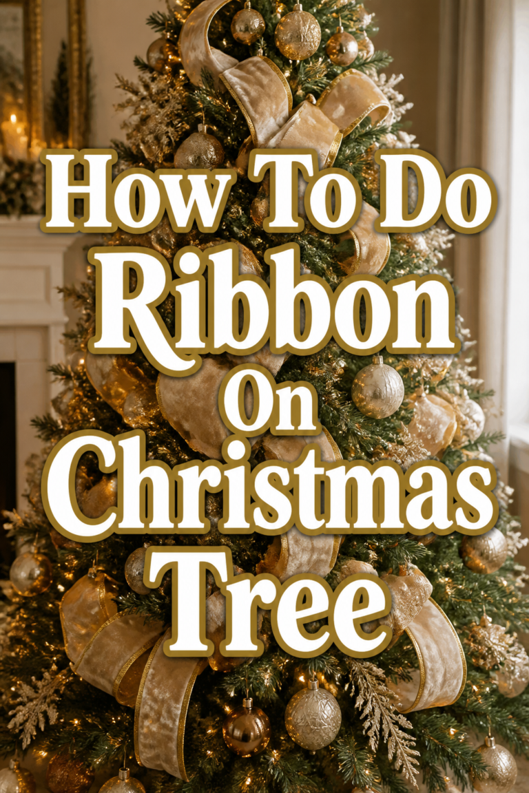 🎄 How To Do Ribbon On Christmas Tree