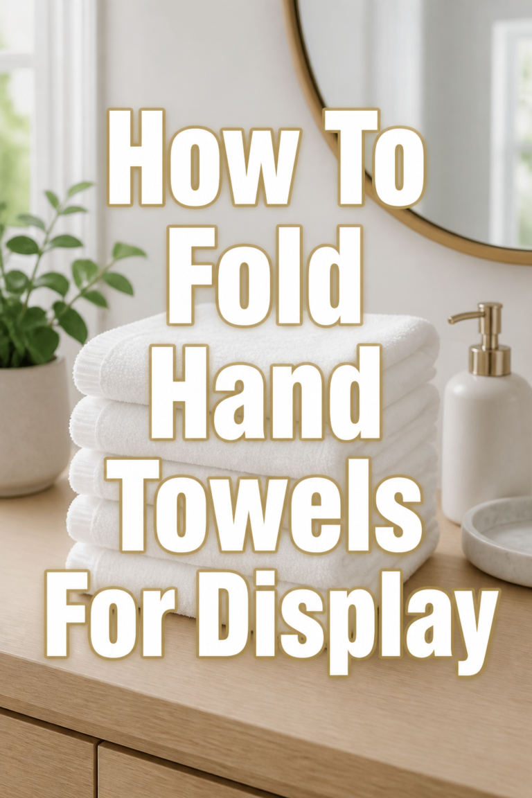 ✨ How To Fold Hand Towels For Display