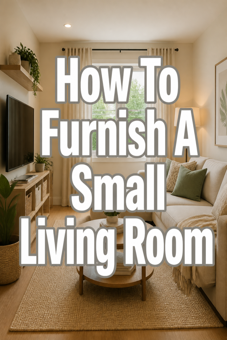 🛋️ How To Furnish A Small Living Room
