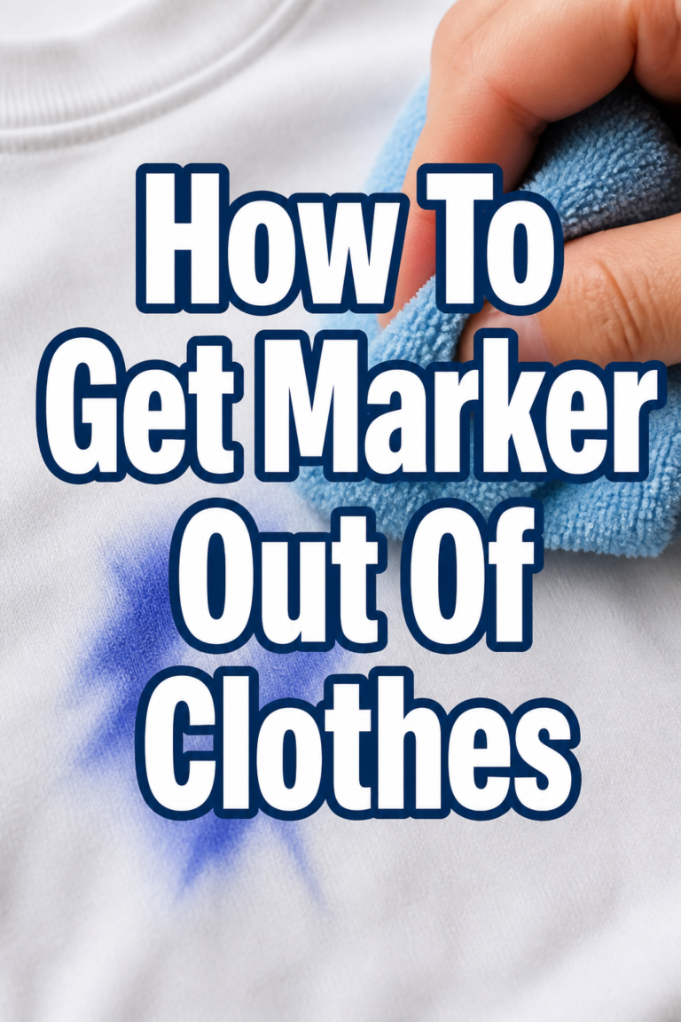 ✨ How To Get Marker Out Of Clothes