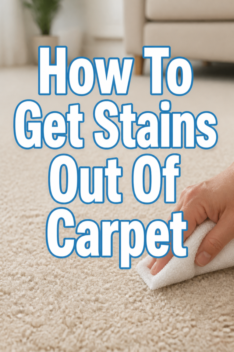 🧺 How To Get Stains Out Of Carpet