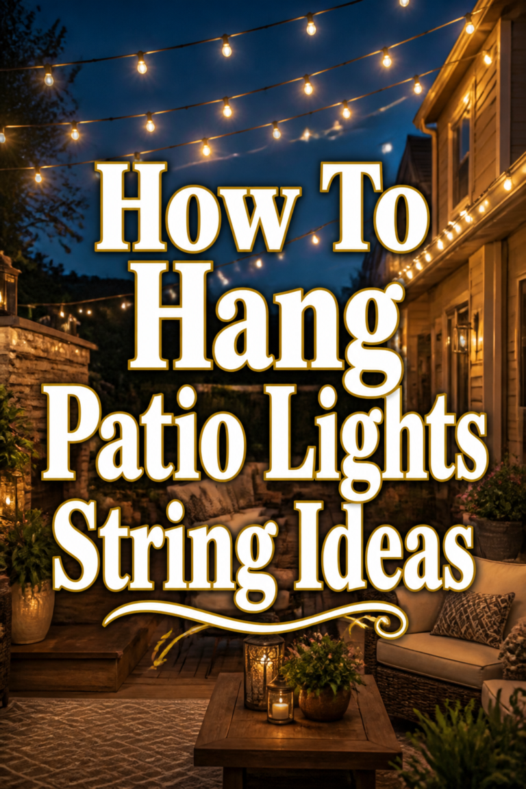 ✨ How To Hang Patio Lights String Ideas