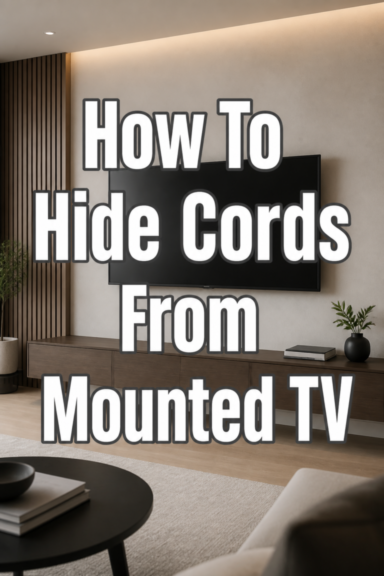 ✨ How To Hide Cords From Mounted TV
