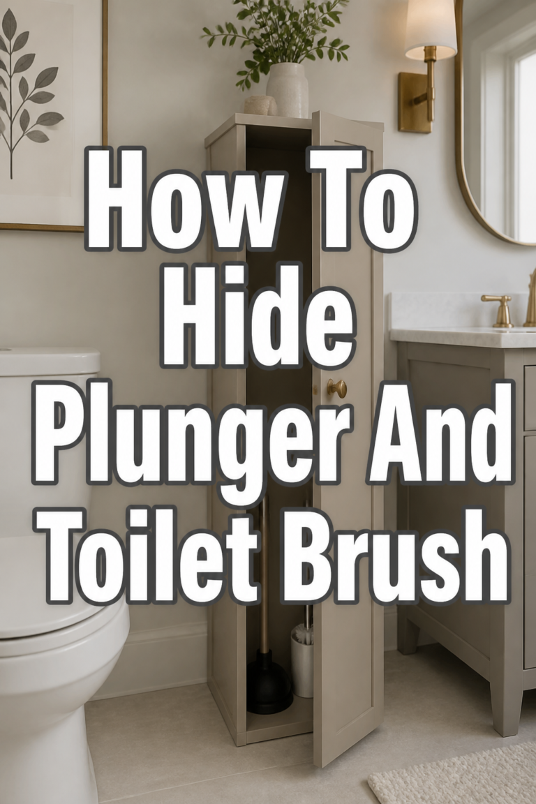 ✨ How To Hide Plunger And Toilet Brush
