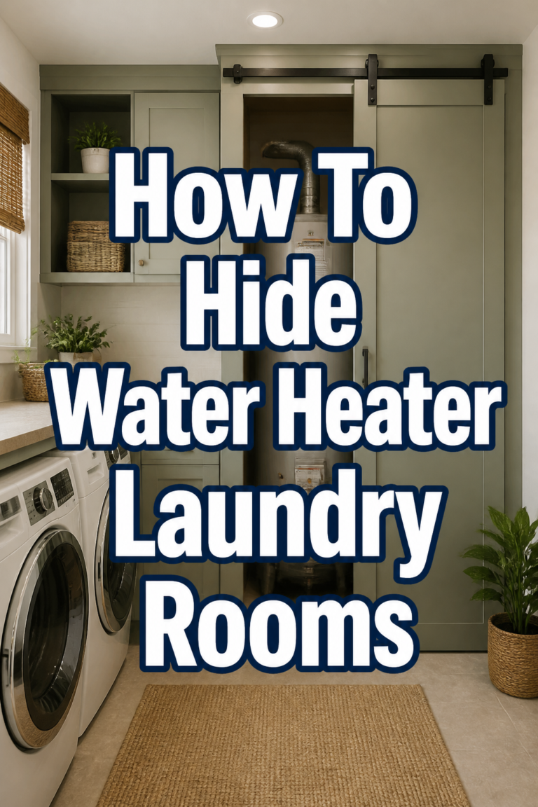 💡 How To Hide Water Heater Laundry Rooms