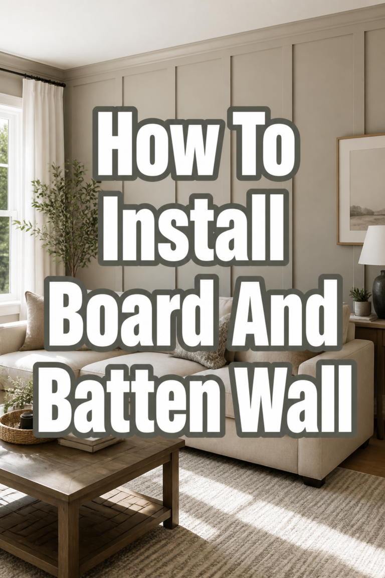 🏠 How To Install Board And Batten Wall