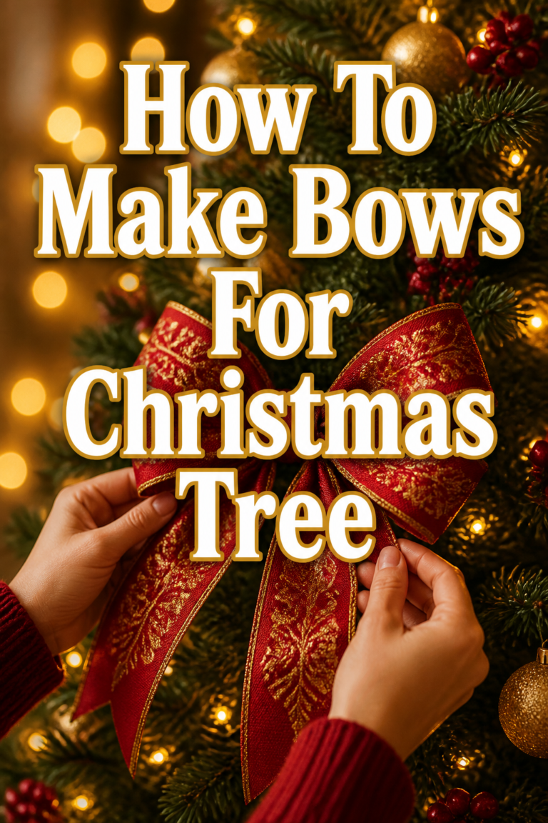 🎄 How To Make Bows For Christmas Tree