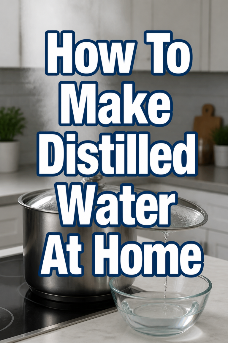 💧 How To Make Distilled Water At Home