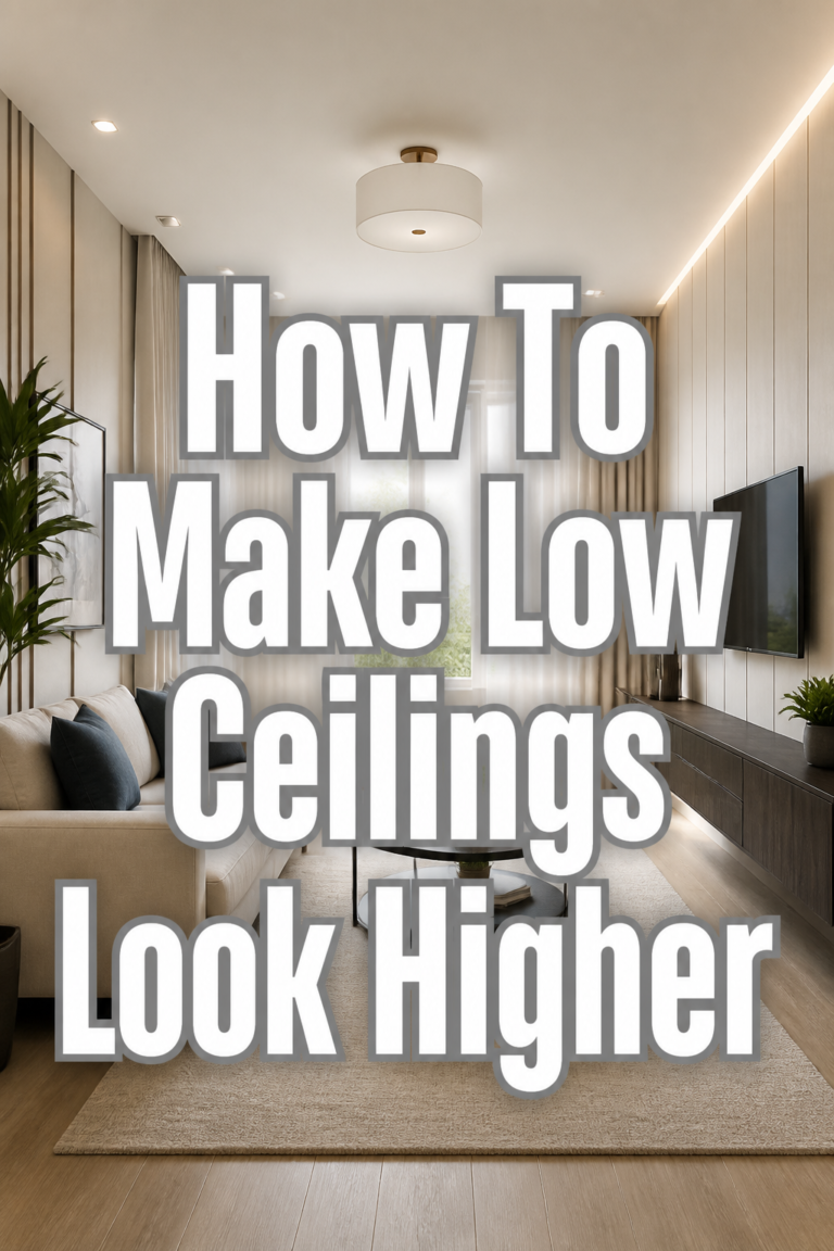 ⬆️ How To Make Low Ceilings Look Higher