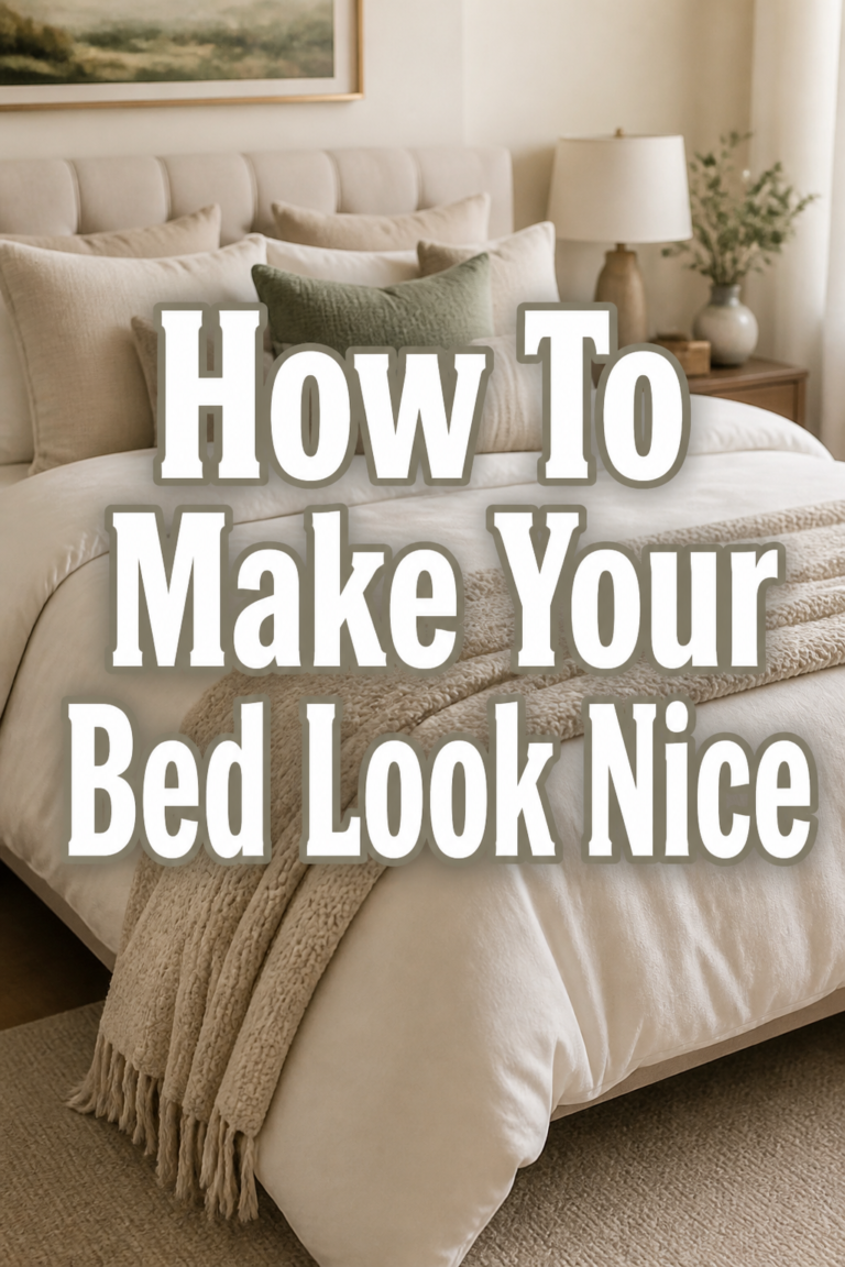 ✨ How To Make Your Bed Look Nice