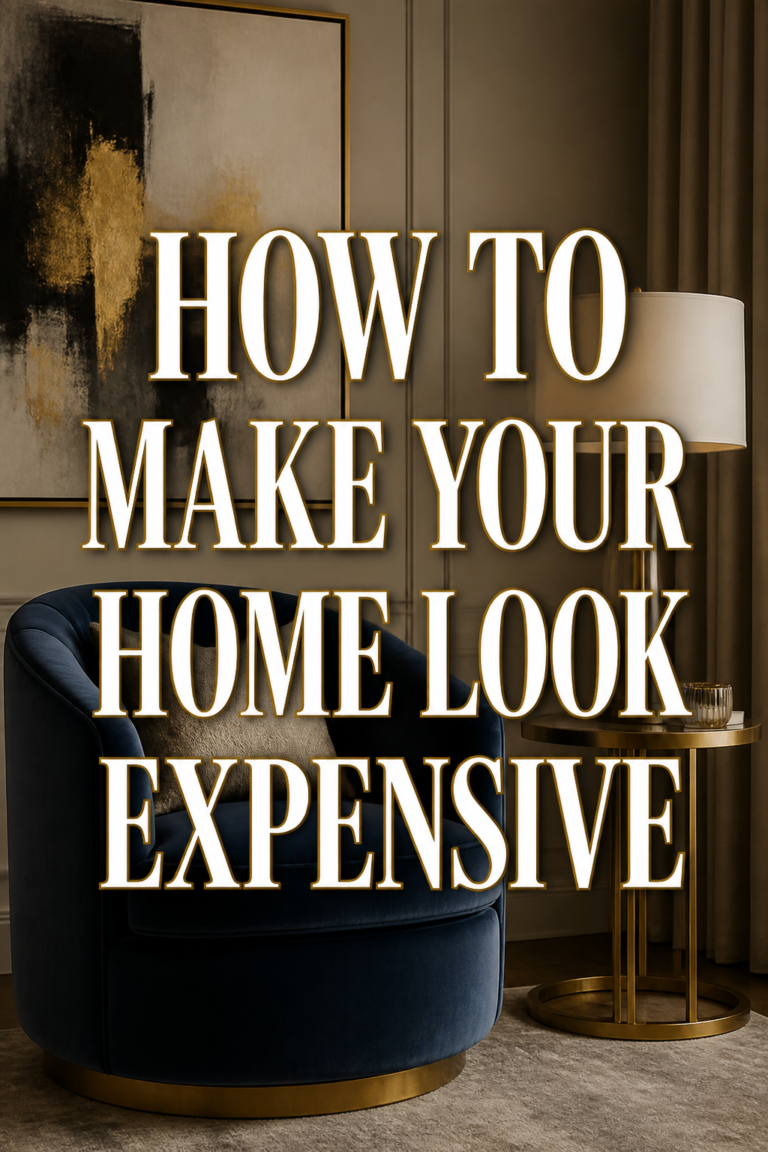 ✨ How To Make Your Home Look Expensive