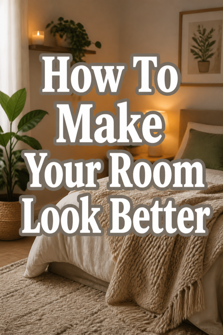 🏡 How To Make Your Room Look Better