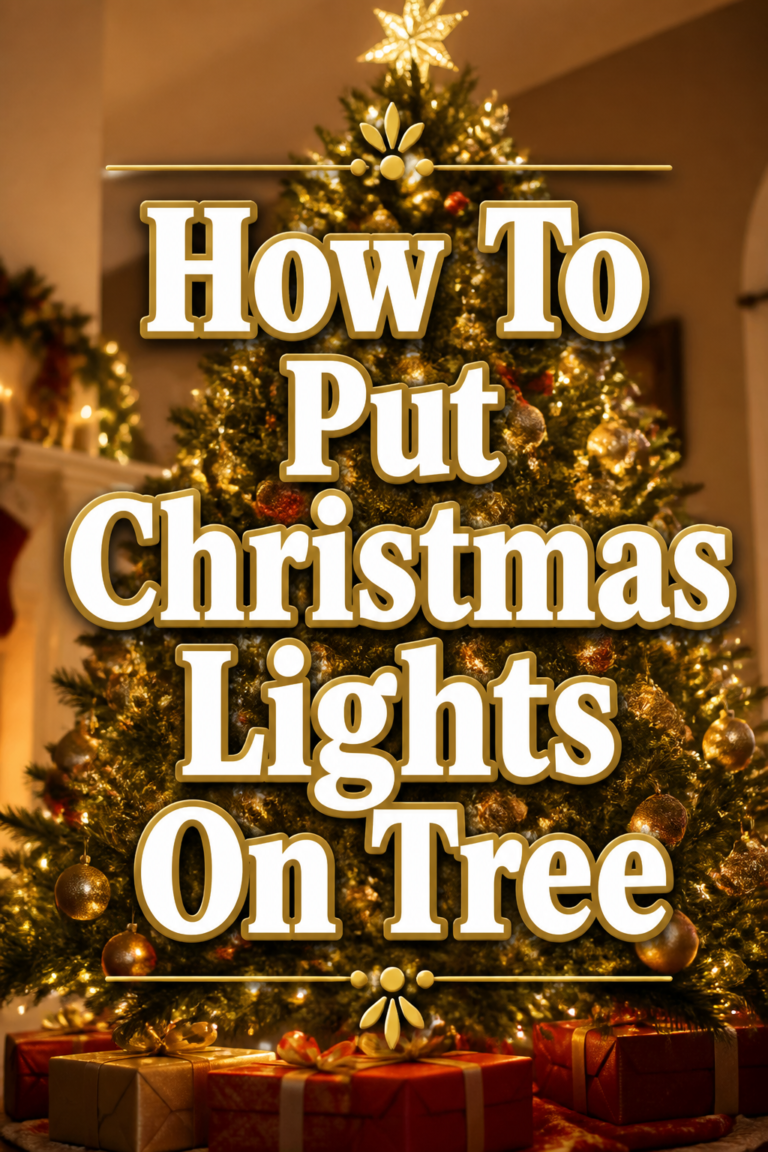 ✨ How To Put Christmas Lights On Tree
