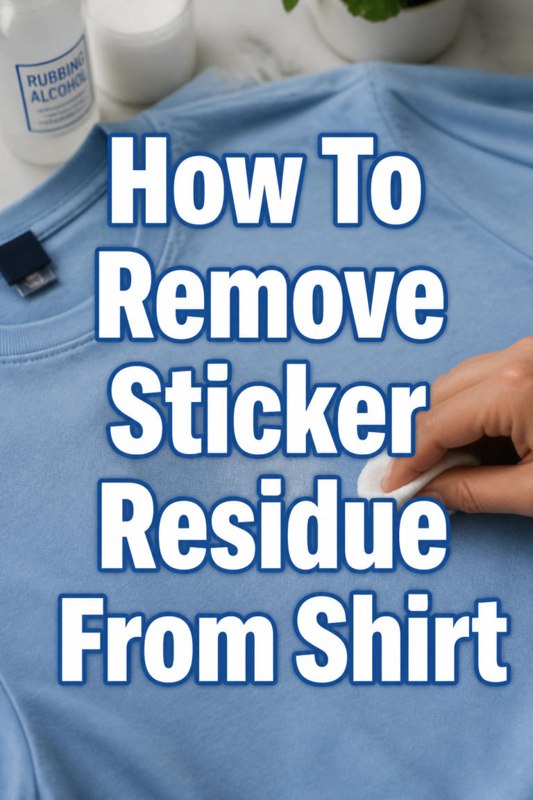 👕 How To Remove Sticker Residue From Shirt