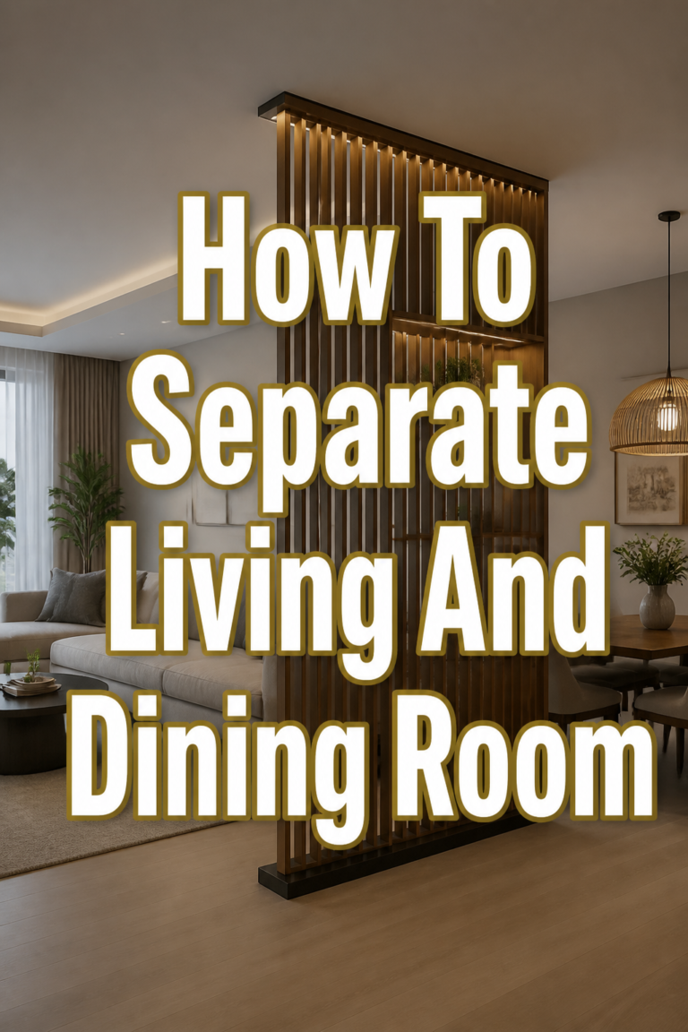 🏠 How To Separate Living And Dining Room