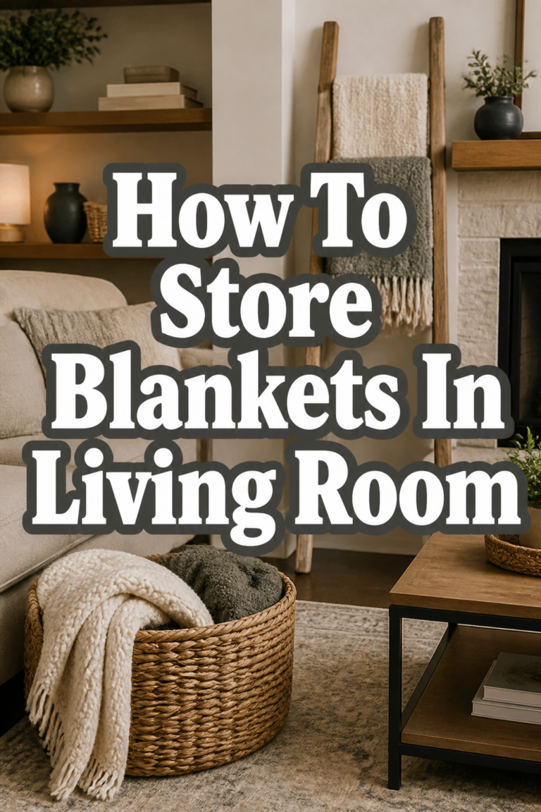🧶 How To Store Blankets In Living Room