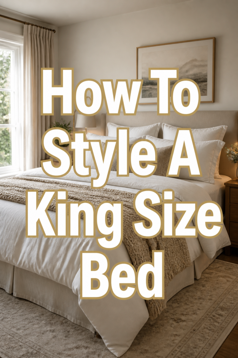 🛏️ How To Style A King Size Bed