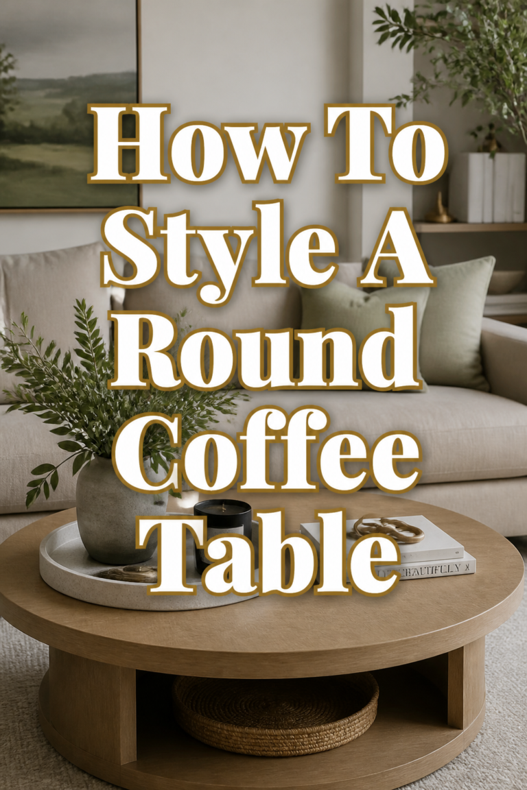 ✨ How To Style A Round Coffee Table