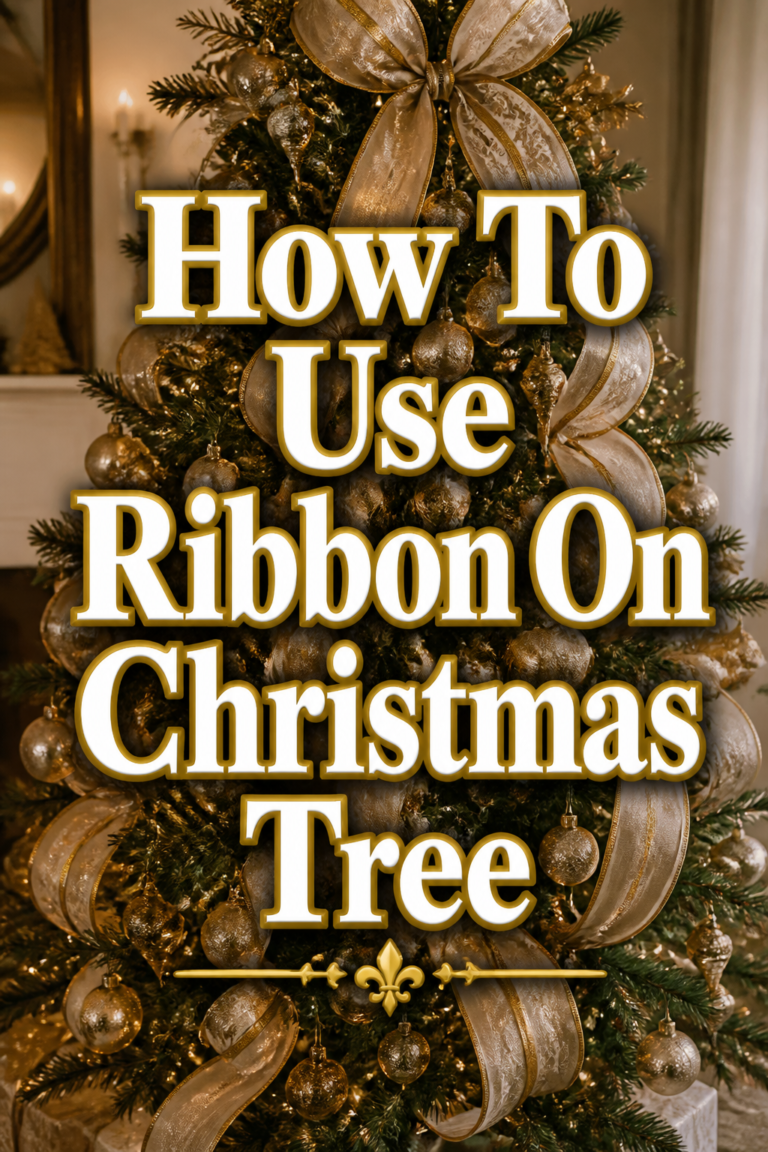 ✨ How To Use Ribbon On Christmas Tree